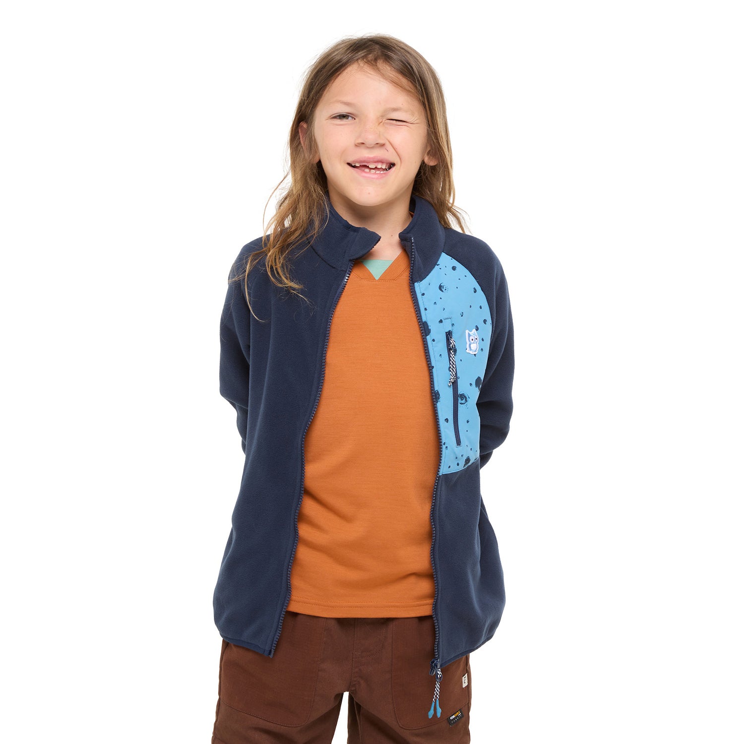 Namuk Kids Avan Bio Fleece Jacket True navy Bluebalu 3