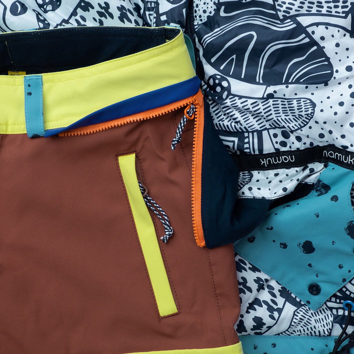 Namuk Kids Crusade Snow Pants Terra Lime 3