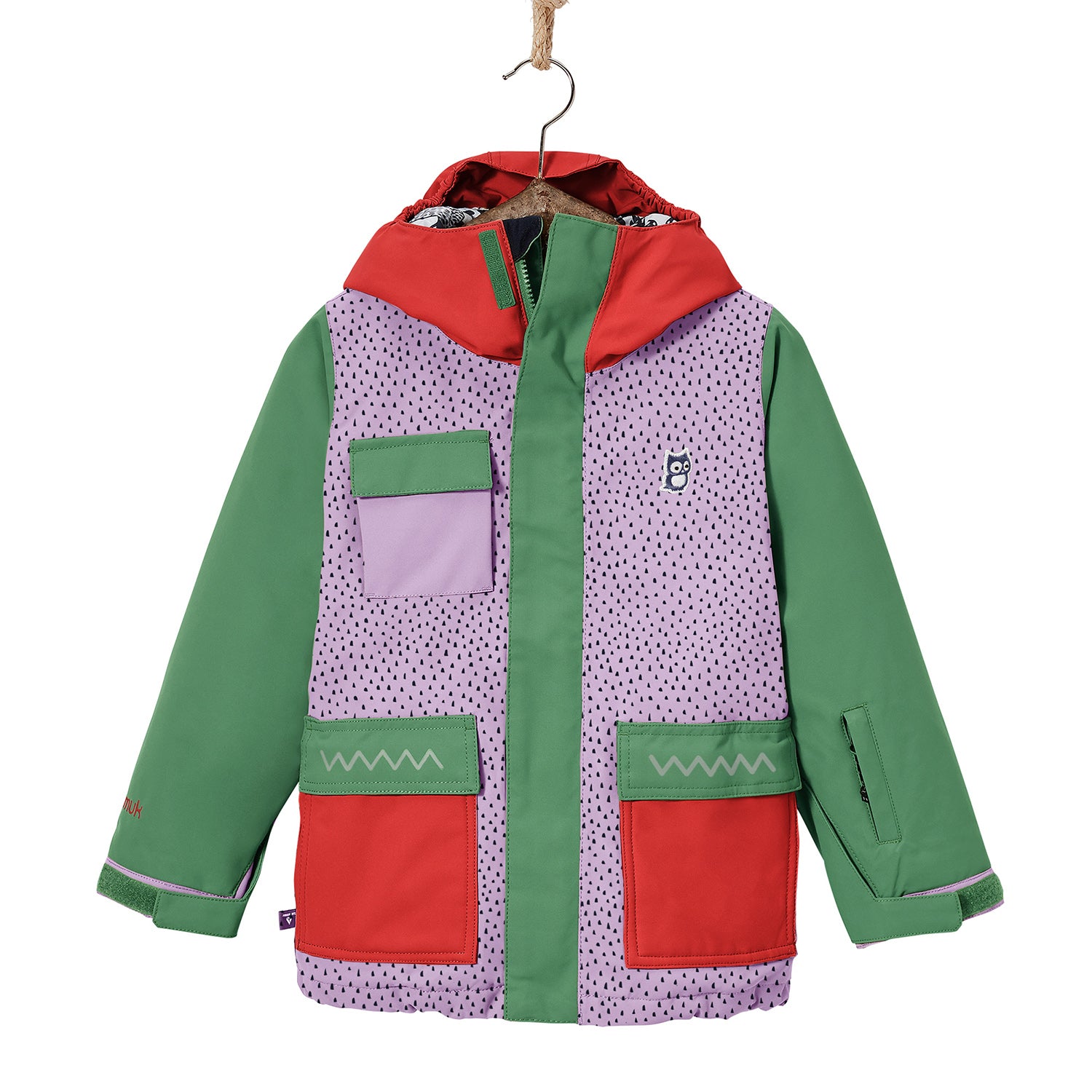 Namuk Kids Mission Snow Jacket Purple beans Wasabi 1