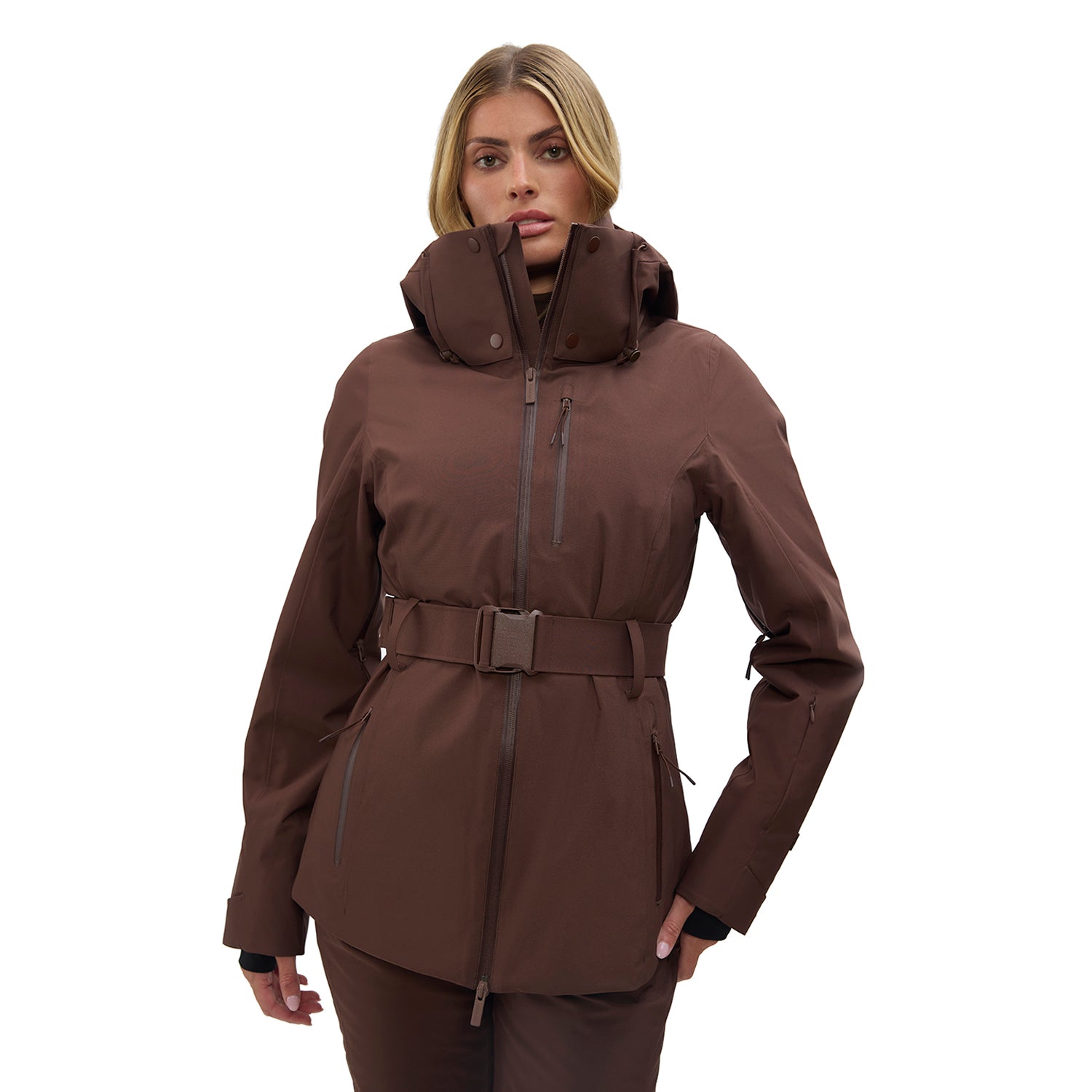Halfdays Womens Aston Jacket Spiked Cocoa 1