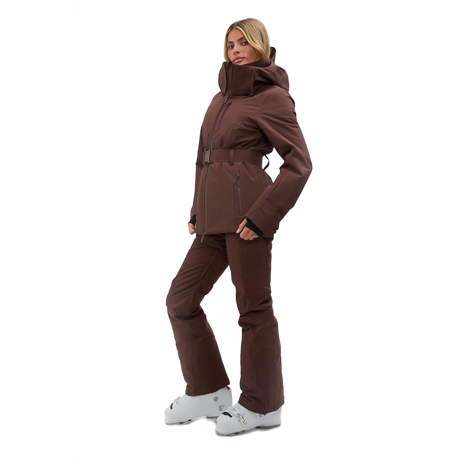 Halfdays Womens Aston Jacket Spiked Cocoa 4
