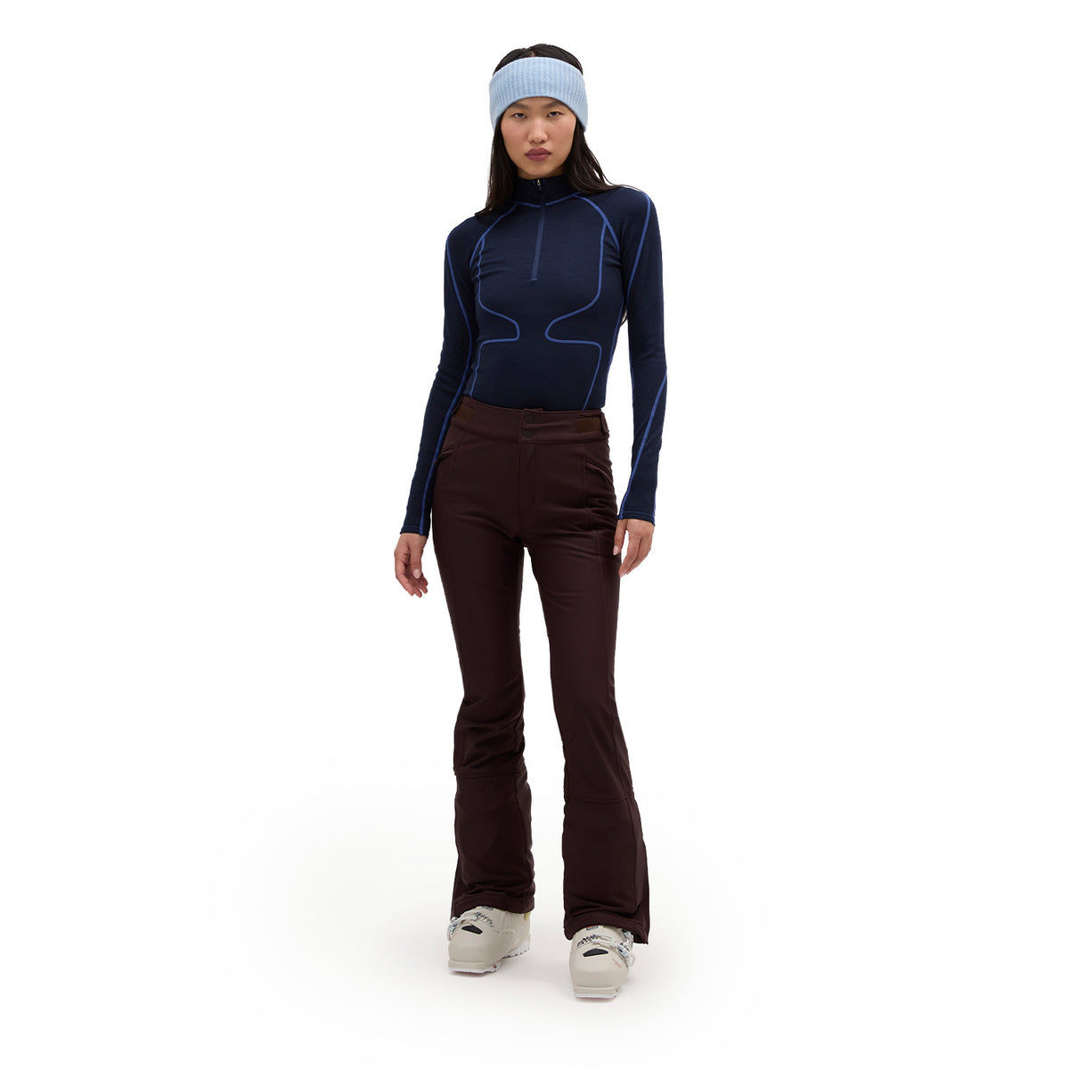 Halfdays Womens Emma Soft Shell Pant Americano 8