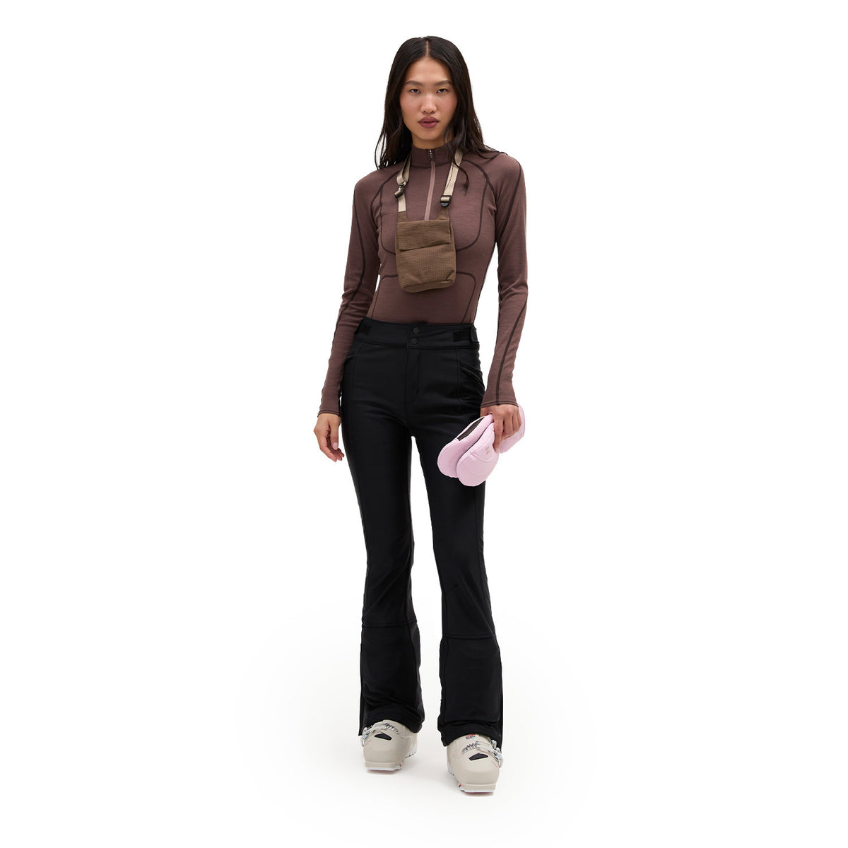 Halfdays Womens Emma Soft Shell Pant Black 7
