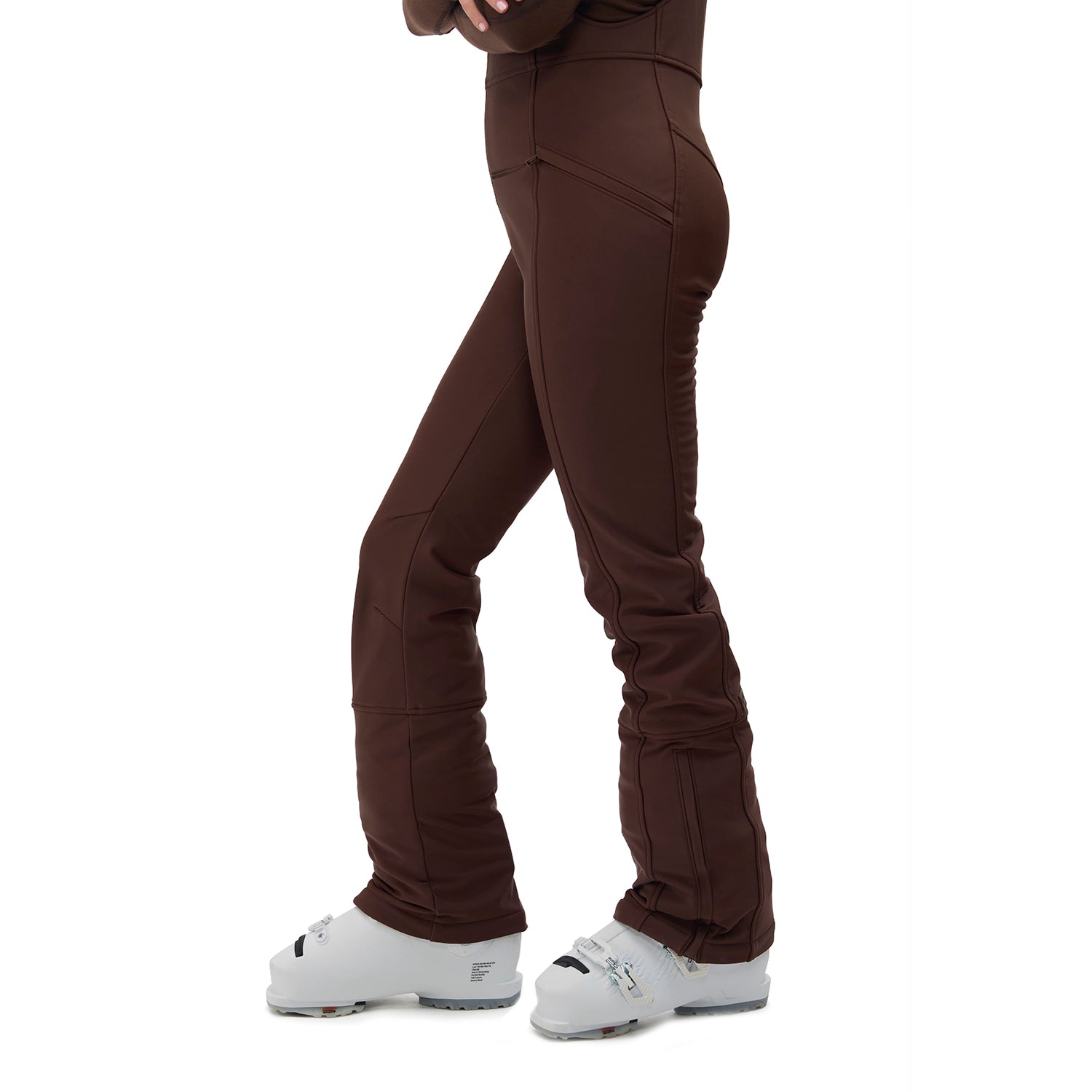 Halfdays Womens Isabel Soft Shell Bib Pant Spiked Cocoa 5