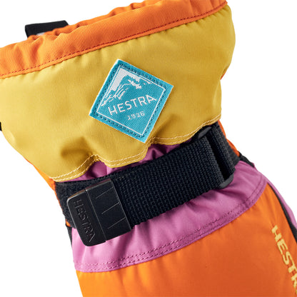 Hestra Gauntlet Czone Jr Mitt Orange Multi 4