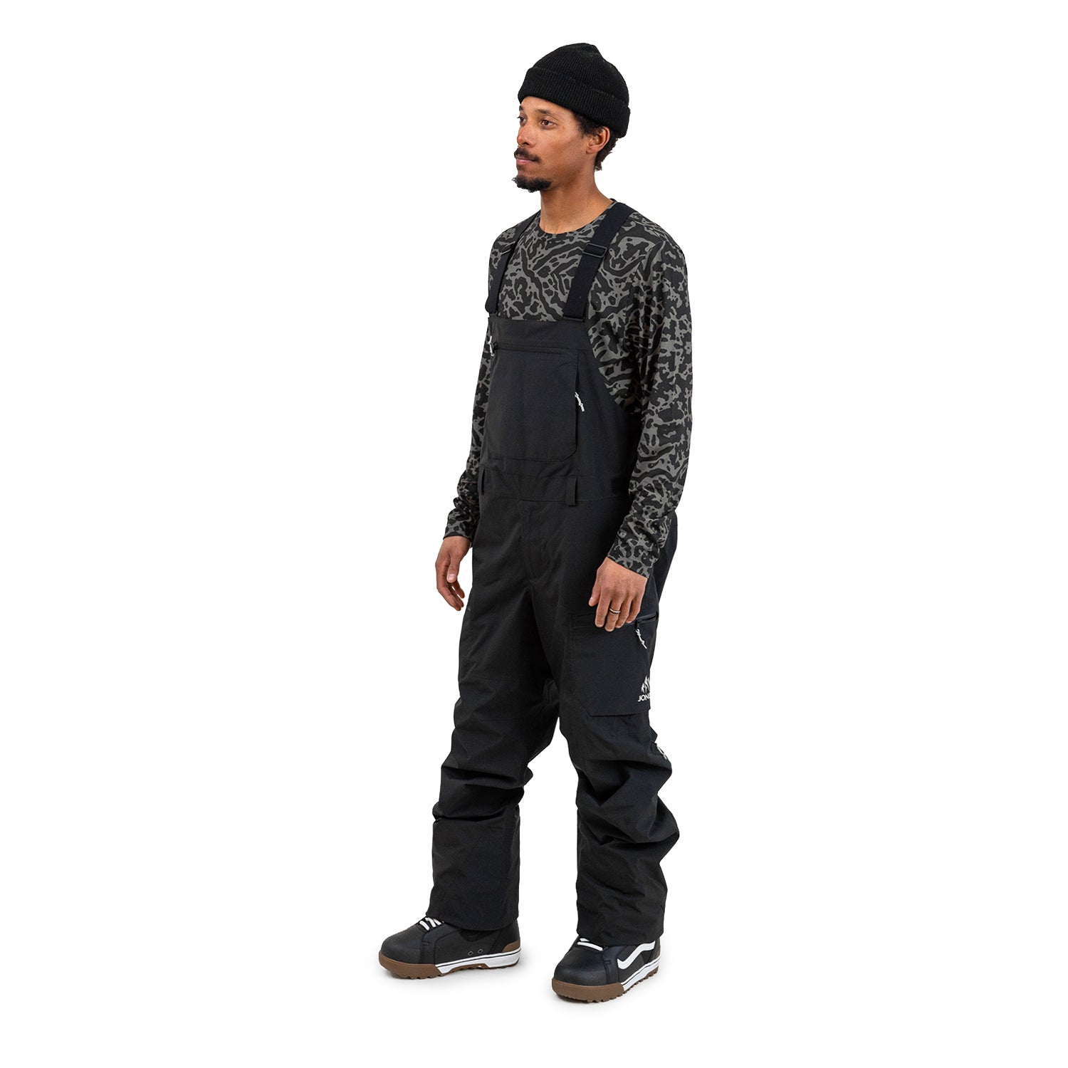 Jones Mens MTN Surf Bibs Stealth Black 4