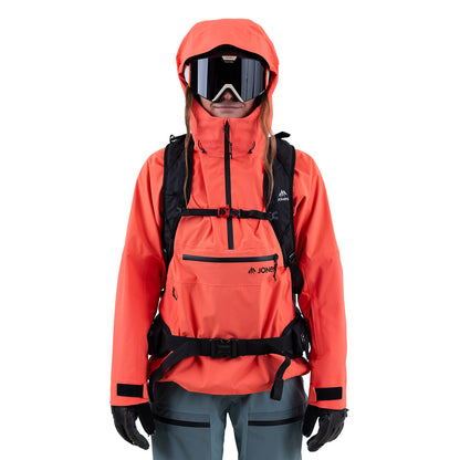 Jones Womens MTN Surf Anorak Deep Coral 6