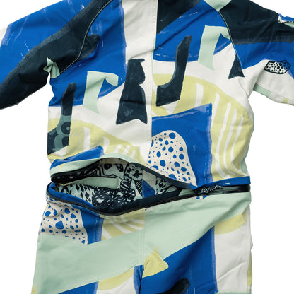 Namuk Kids Quest Snow Overall Blue marin Lime 12