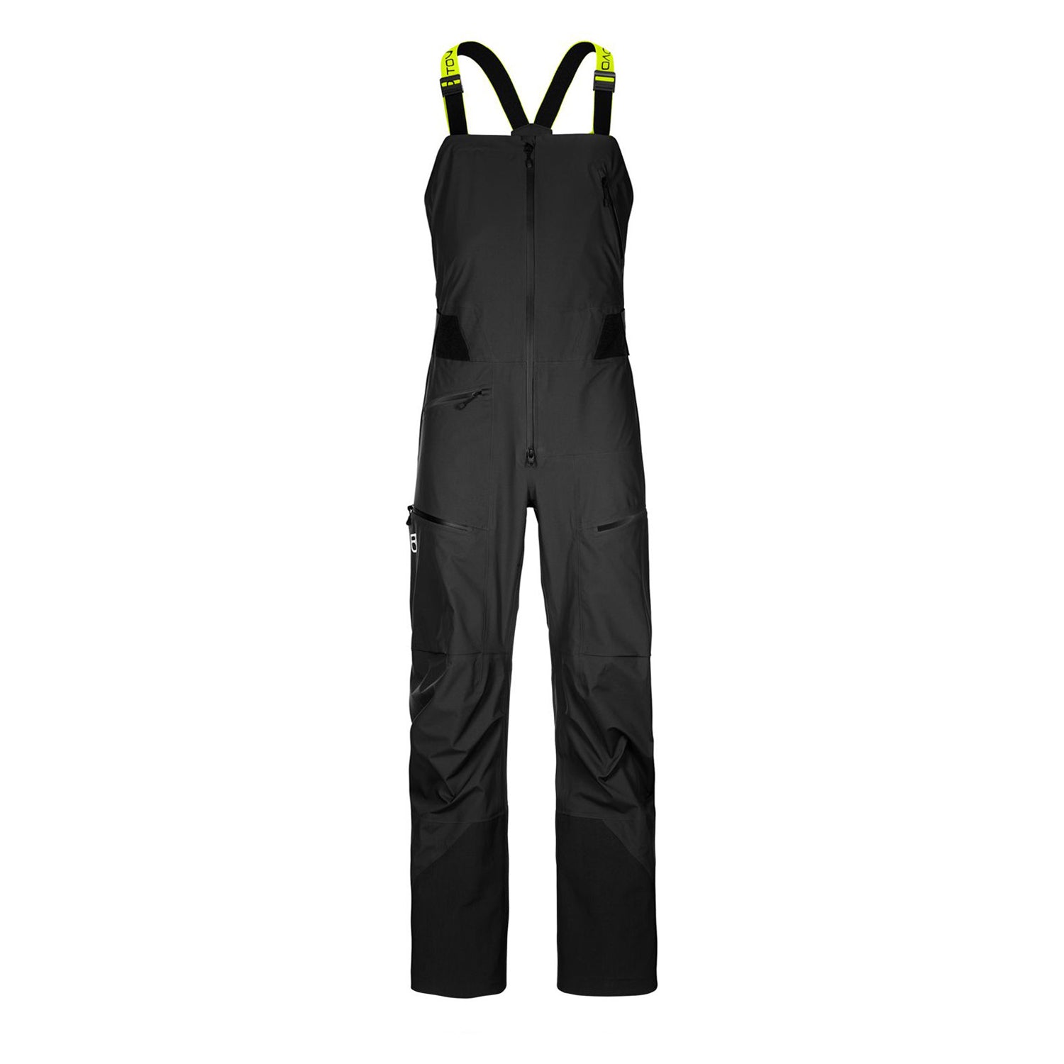 Ortovox Mens 3L Deep Shell Bib Pants Black Raven 1