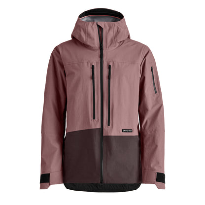 Ortovox Womens Ravine Free 3L Jacket Dusk Rose 1