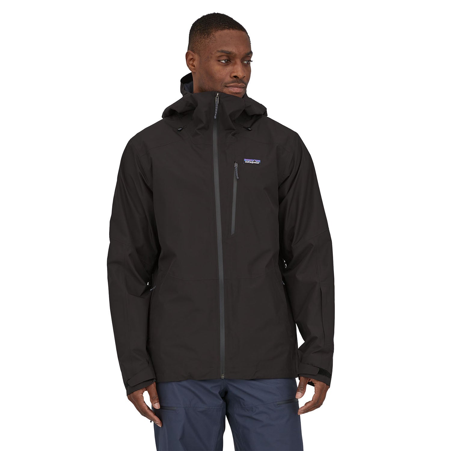 Patagonia Mens Powder Town Jacket Black 2