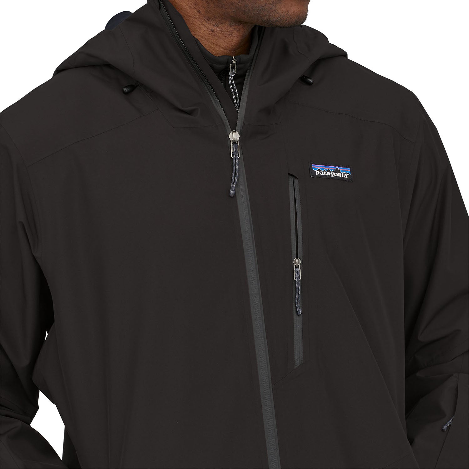 Patagonia Mens Powder Town Jacket Black 7