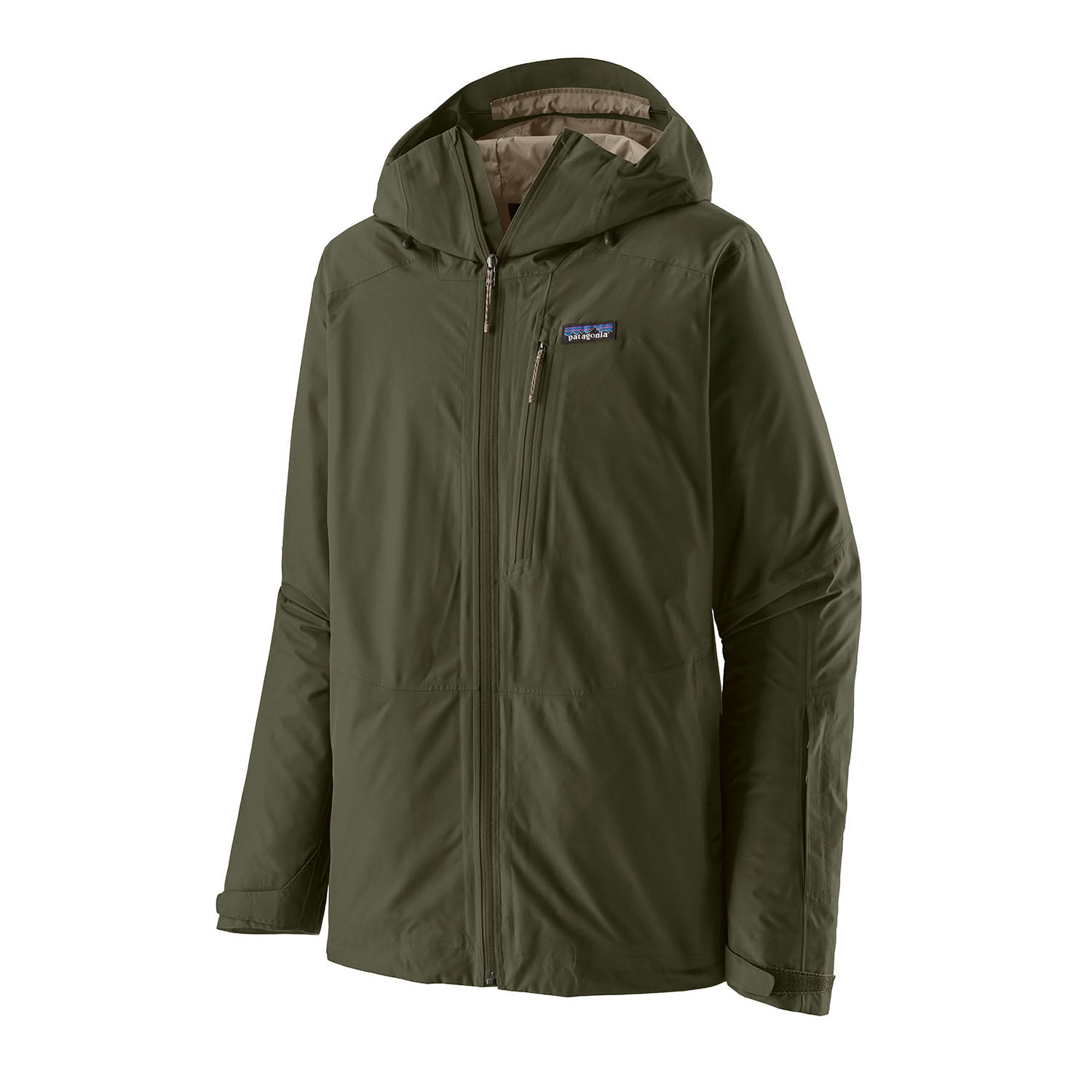 Patagonia Mens Powder Town Jacket Pine Needle Green 1