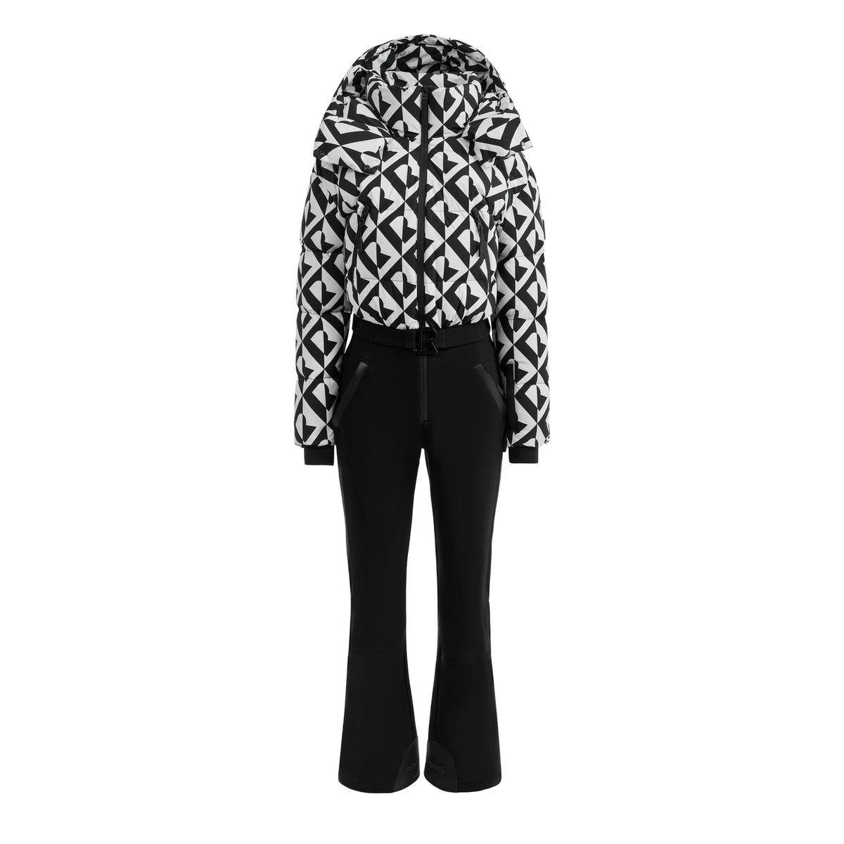 Rudsak Womens Dinara Ski Suit Vanilla Monogram 1