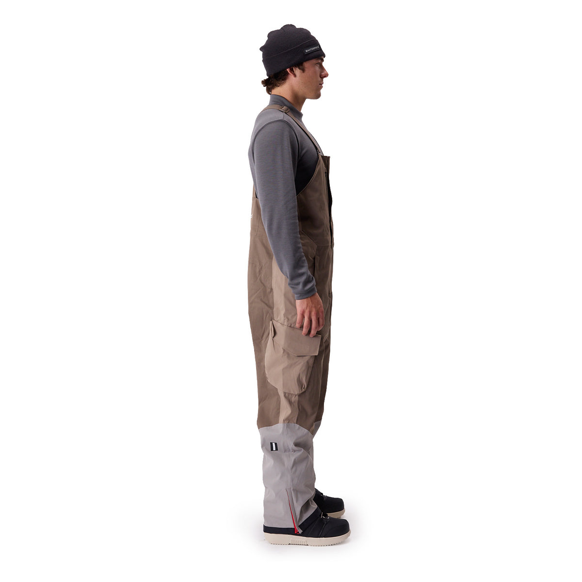 Whitespace Mens 2L Cargo Insulated Bib Pant Rock Ridge Morel 3