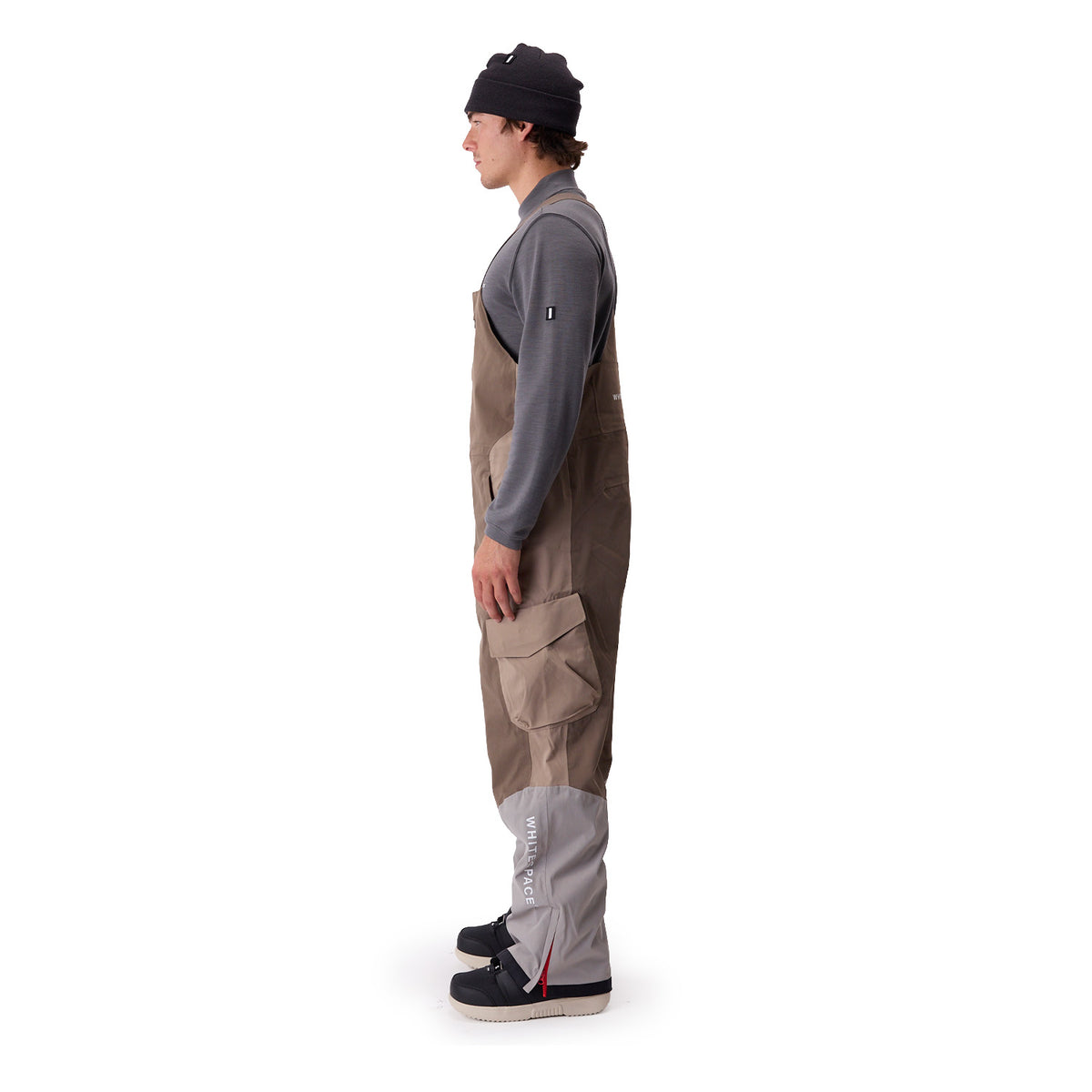 Whitespace Mens 2L Cargo Insulated Bib Pant Rock Ridge Morel 8